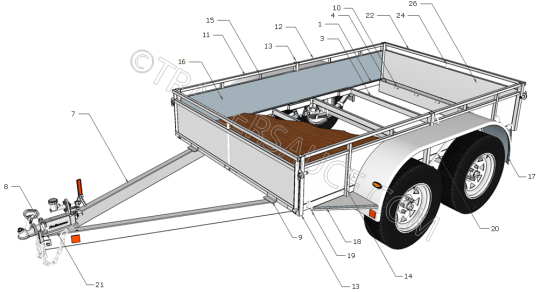 8 x 5 TA Master component breakdown