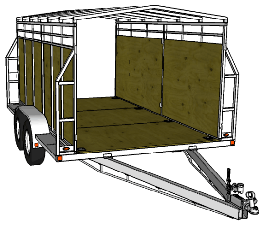 3.6 x 1.98m stock trailer for almost all your animal transporting needs