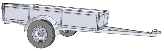 8 x 5 single axle trailer